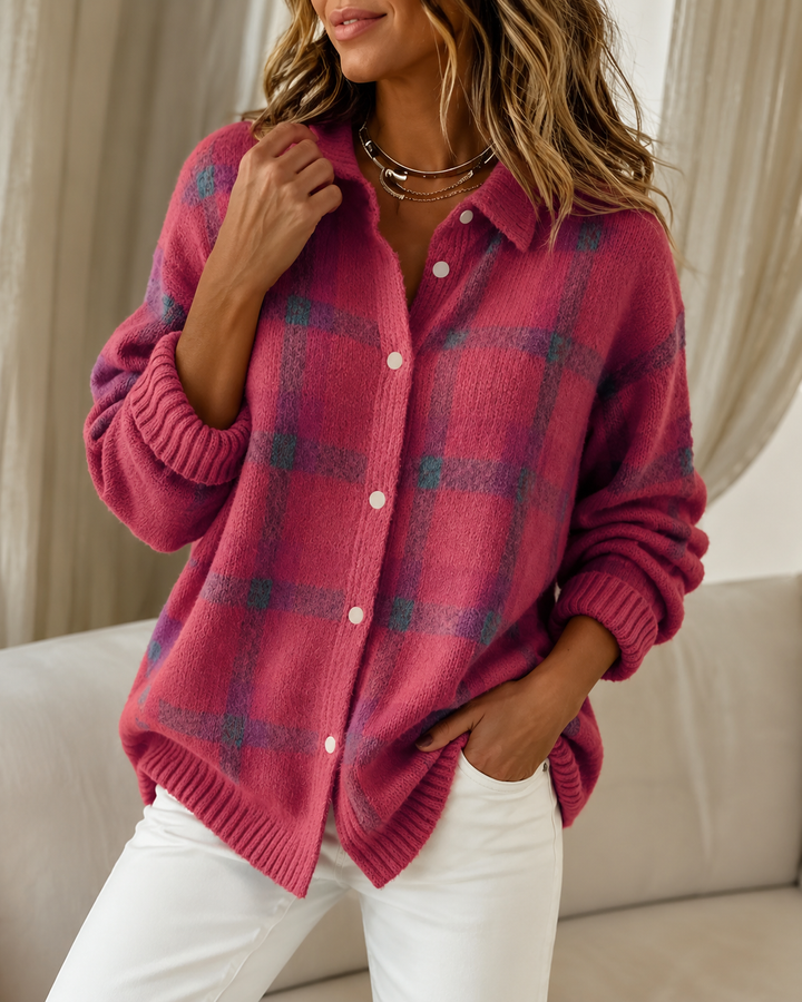 Tesa™ | Karierter Strickpullover