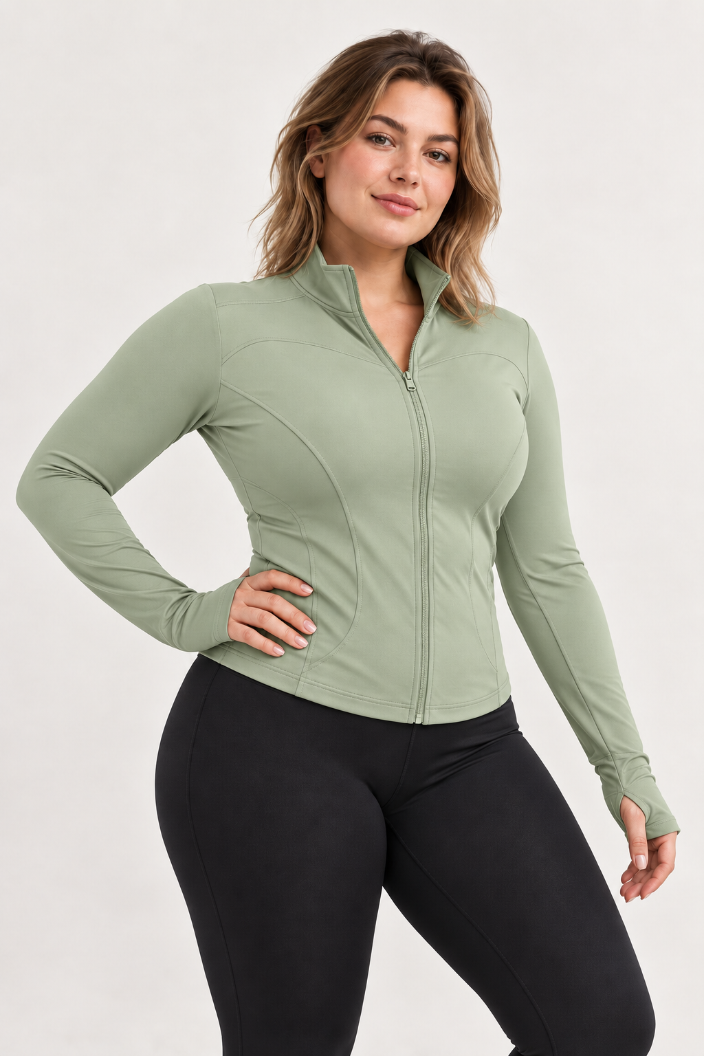 Leonie™ | Figurbetonte Sportjacke mit Reißverschluss