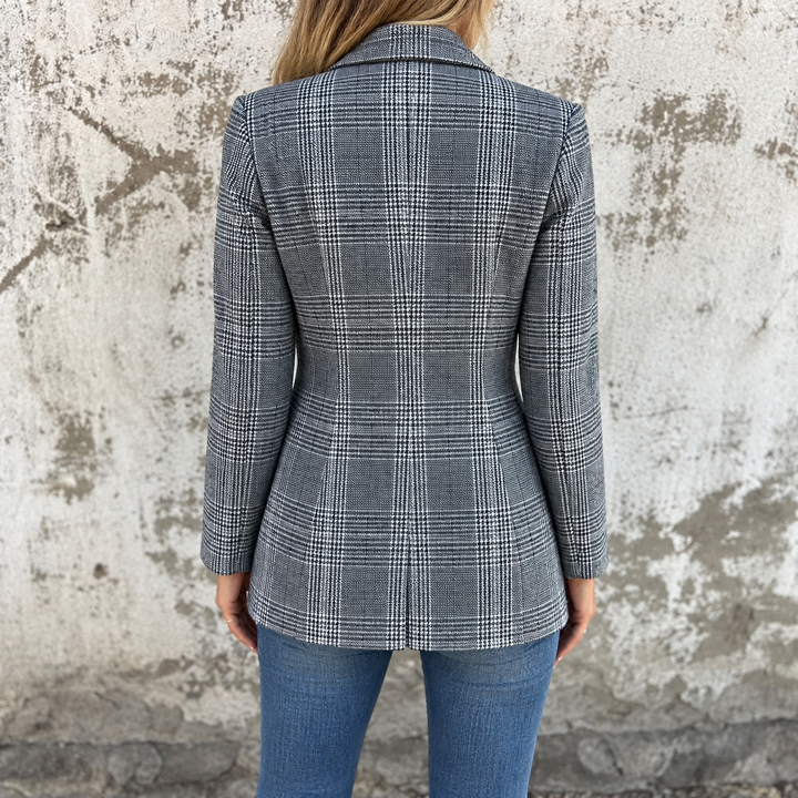 Frieda™ | Lässiger karierter Blazer mit Revers