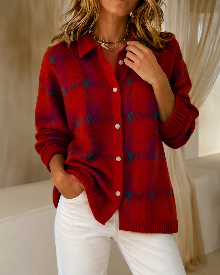 Tesa™ | Karierter Strickpullover